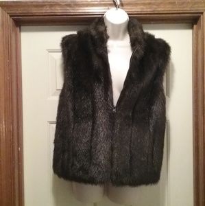 Beautiful Faux Fur Reversible Vest.